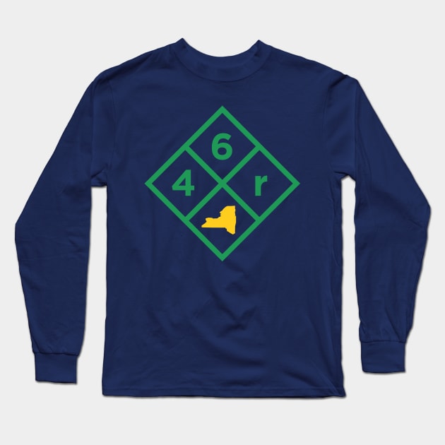 Adirondacks High Peaks 46r Long Sleeve T-Shirt by PodDesignShop